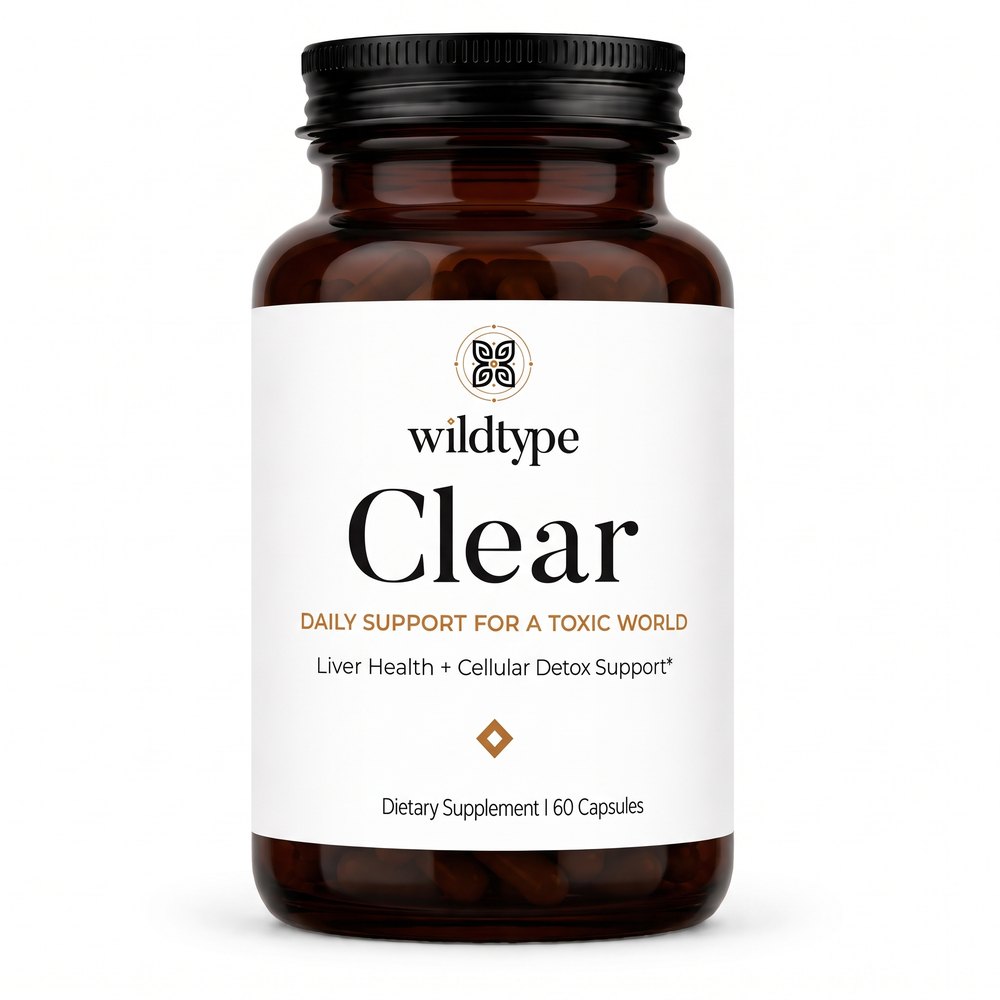 Clear: the amber capsule bottle, front label