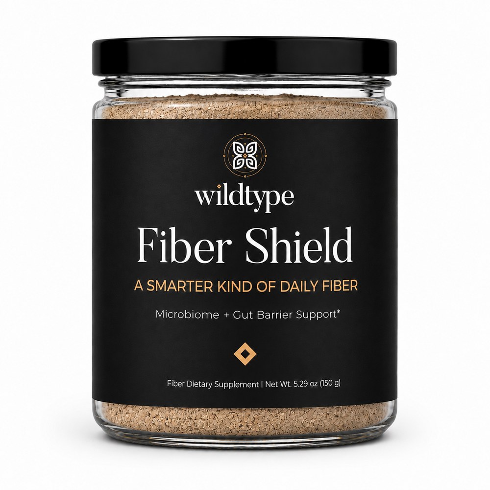 Fiber Shield: the powder jar, front label